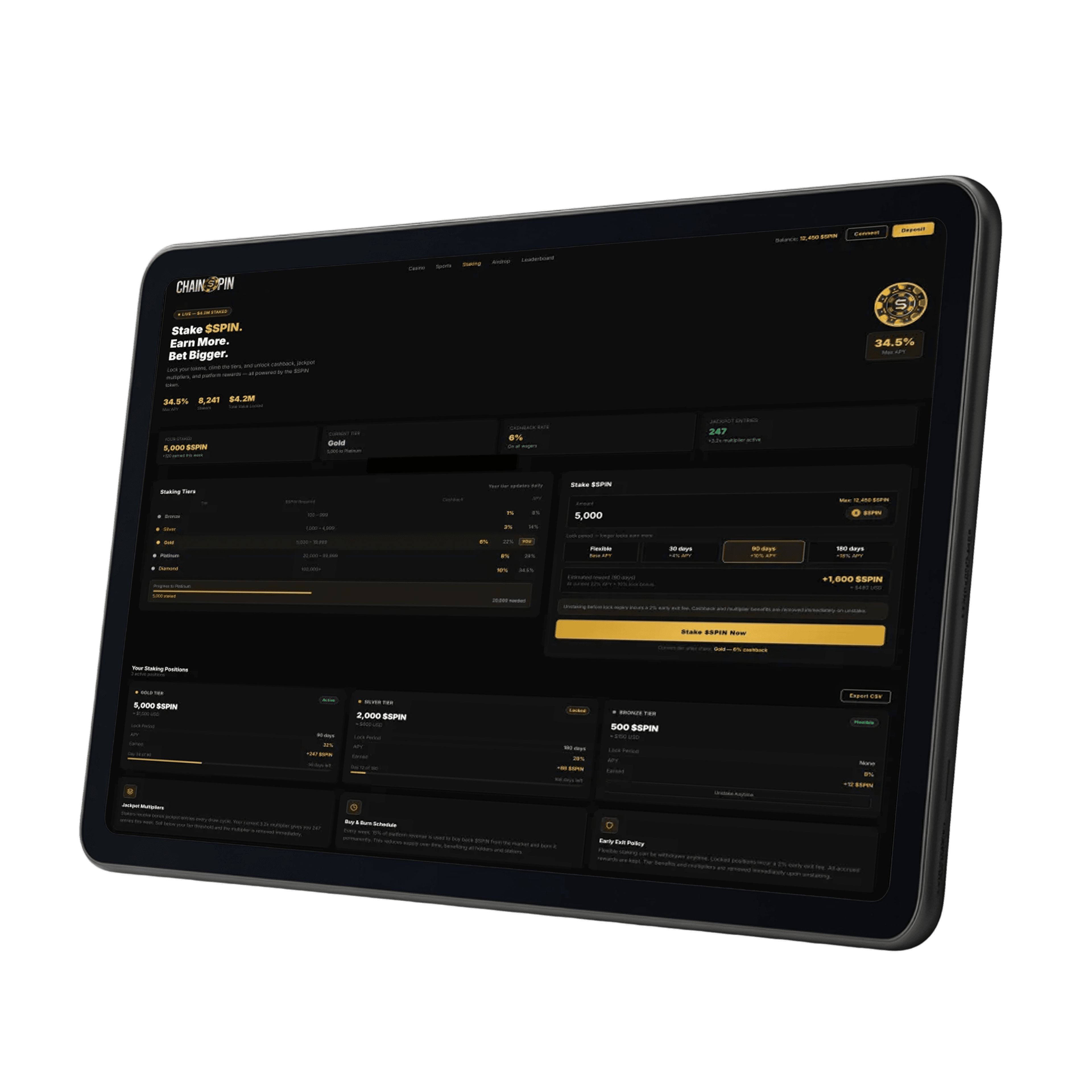 Staking dashboard